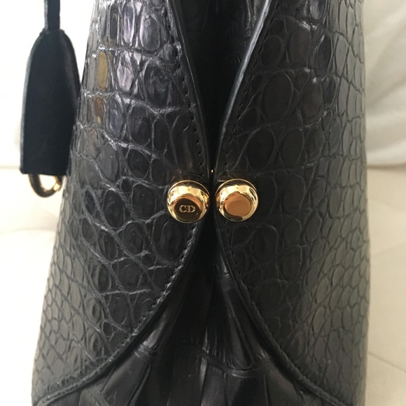 *SOLD* Crocodile Dior Bar Bag in pristine condition - Picture 8 of 8